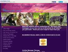 Tablet Screenshot of curtisymassagetherapy.com